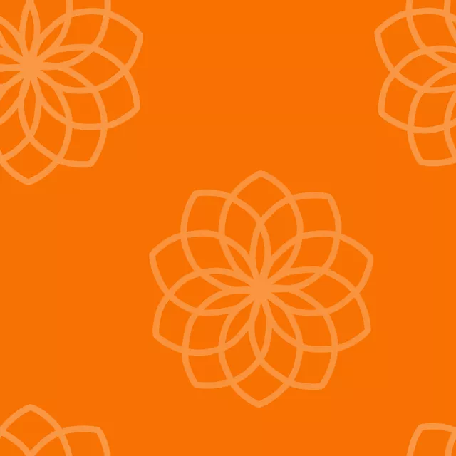 Bankauflage Traumfaenger Blume orange