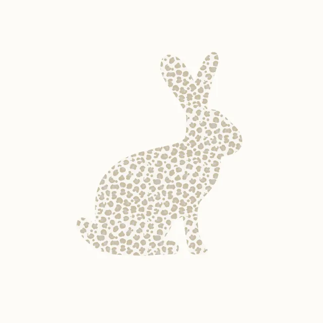 Kissen Leoprint Hase 1