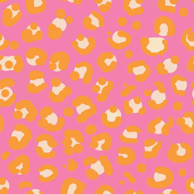 Leopardenmuster pink-orange