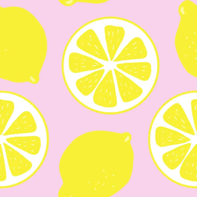Dekovorhang Zitronen Limonade rose
