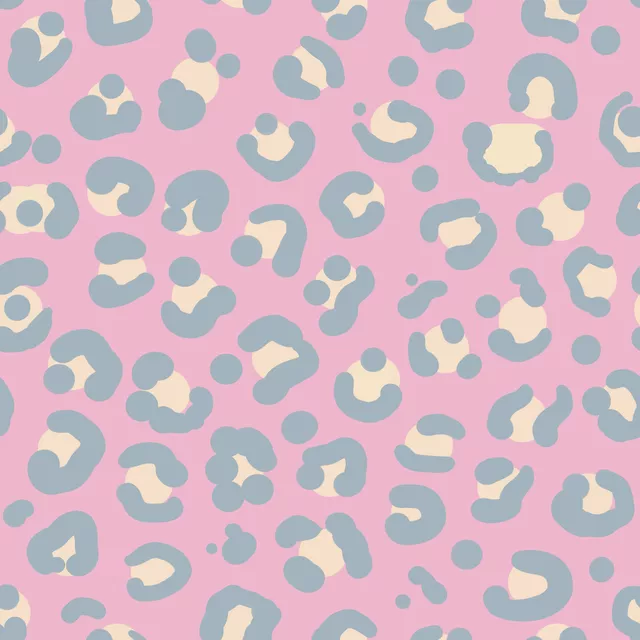 Tischdecke Leopardenmuster rosa grau