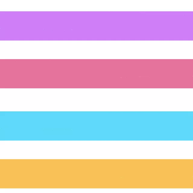 Bunt gestreift