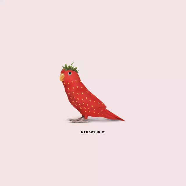 Servietten Strawbirdy