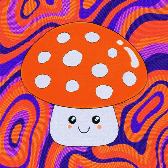 Sitzkissen Friendly Fungi