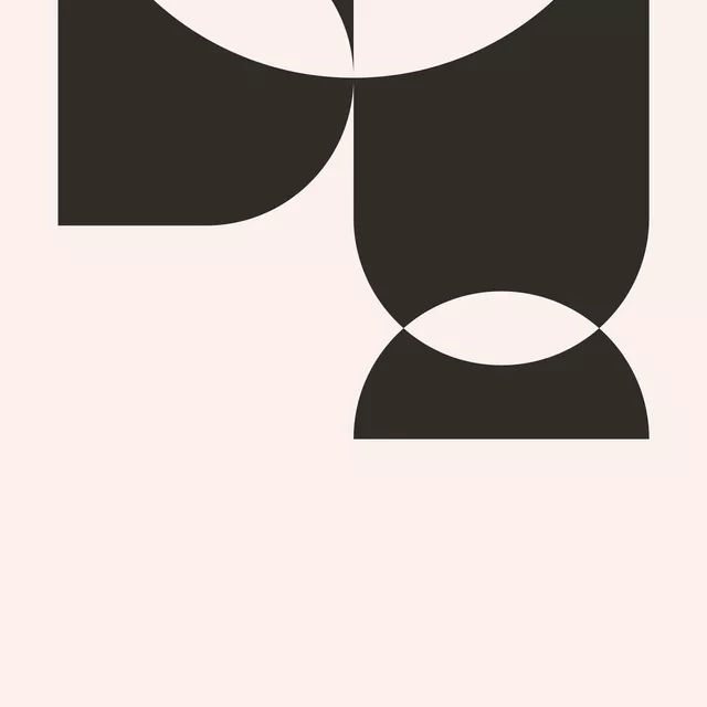 Tischset Geomeform 08 Black&White