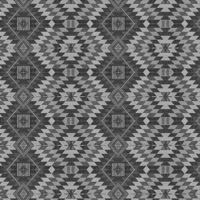 Kissen Geometric Kilim Grey