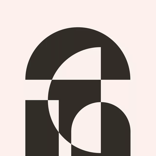 Servietten Geomeform 02 Black&White