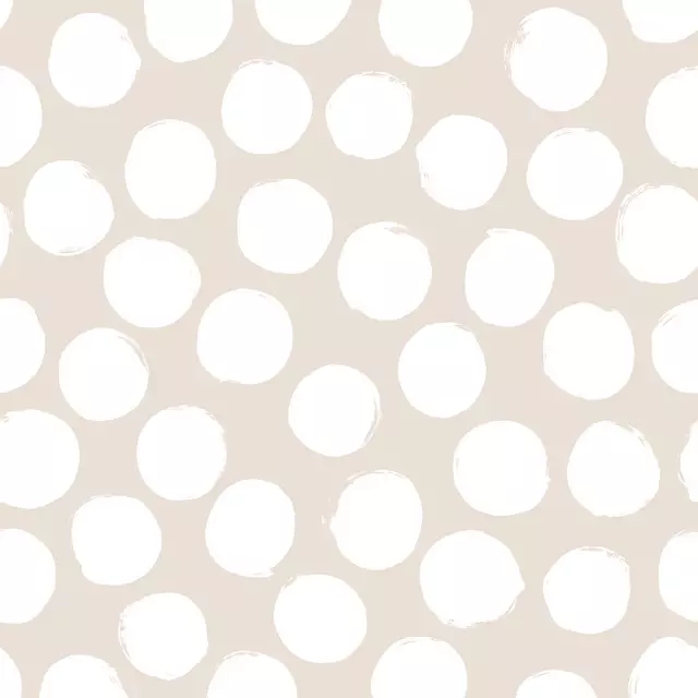 Polka Dots 2 Beige Punkte