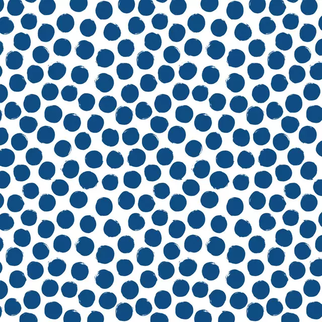 Kissen Polka Dots 5 Blau Punkte