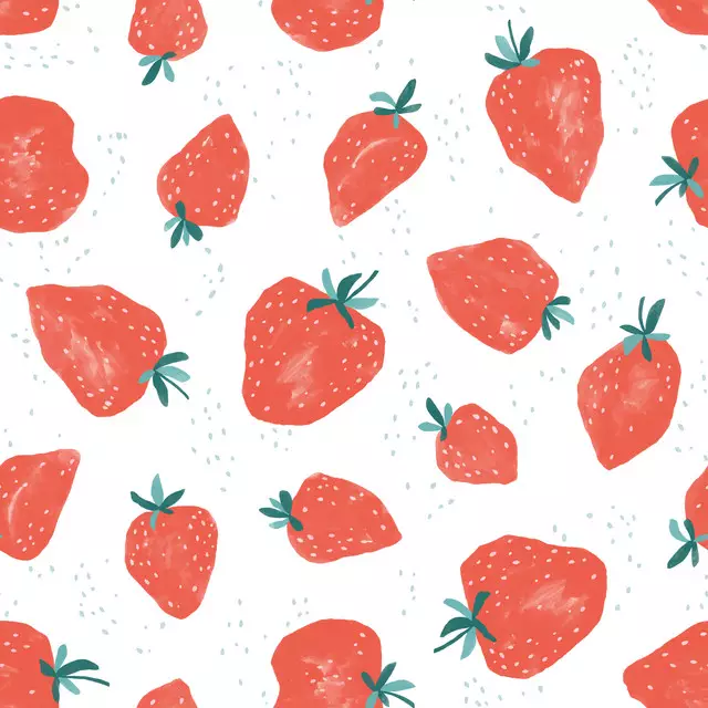 Bettwäsche Erdbeeren 2
