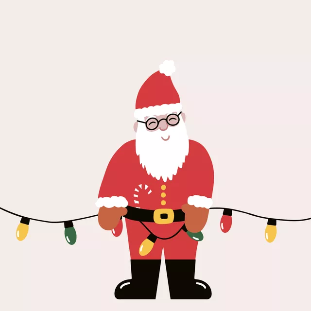 Kissen Santa Weihnachten Wendekissen