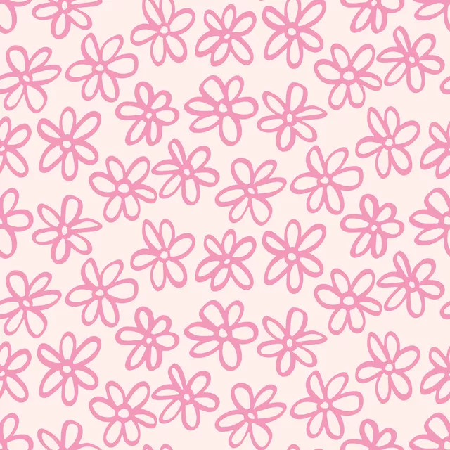 Blumen Muster Pink Beige