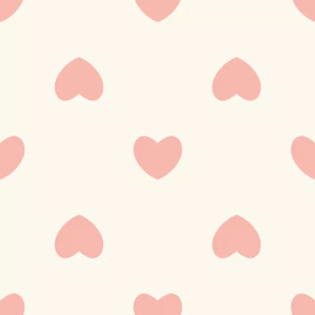 Herzen Muster beige rosa