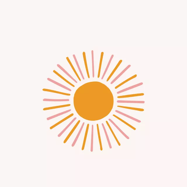 Sonne Wendekissen beige gelb