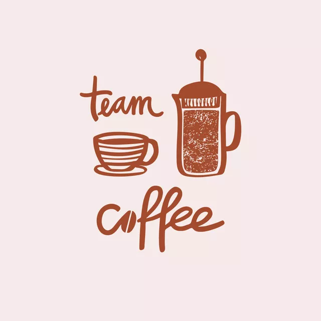 Kissen Team Coffee Kaffee Boho