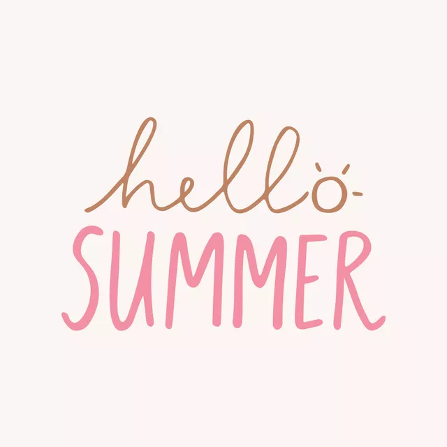 Geschirrtücher Hello Summer braun pink