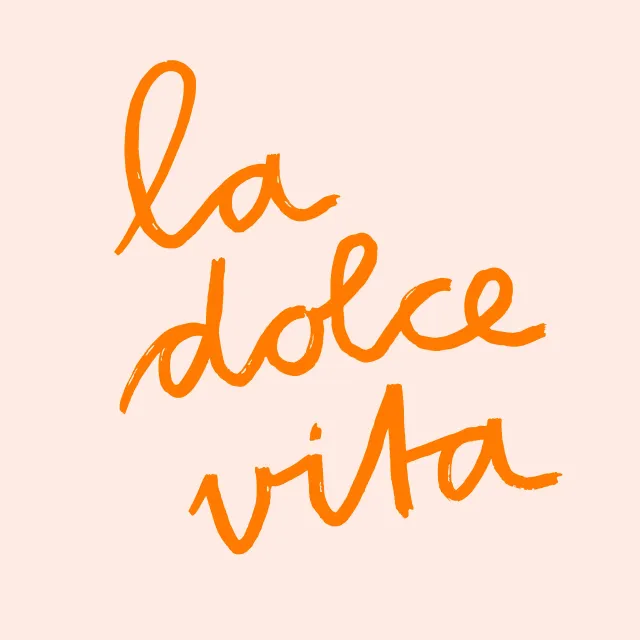 Kissen La Dolce Vita Orange Wende