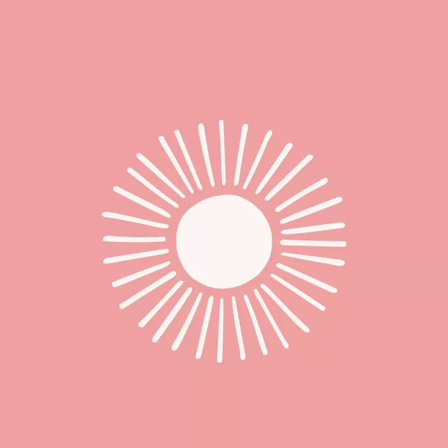 Sonne Wendekissen Koralle