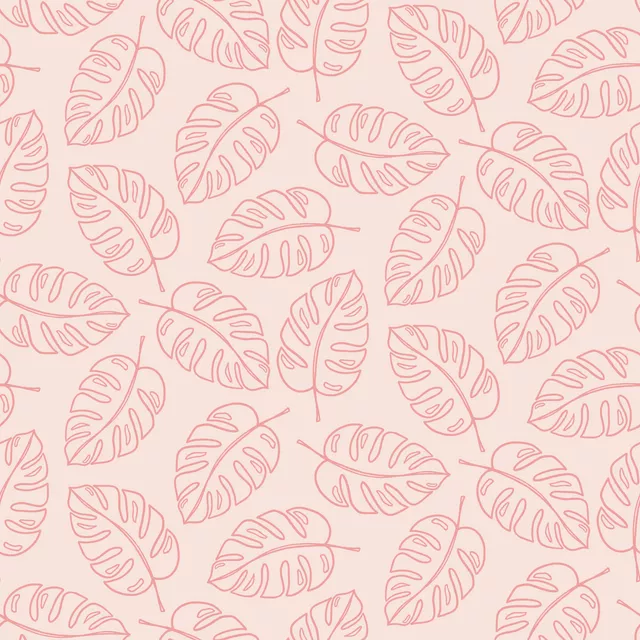 Monstera Muster Rosa