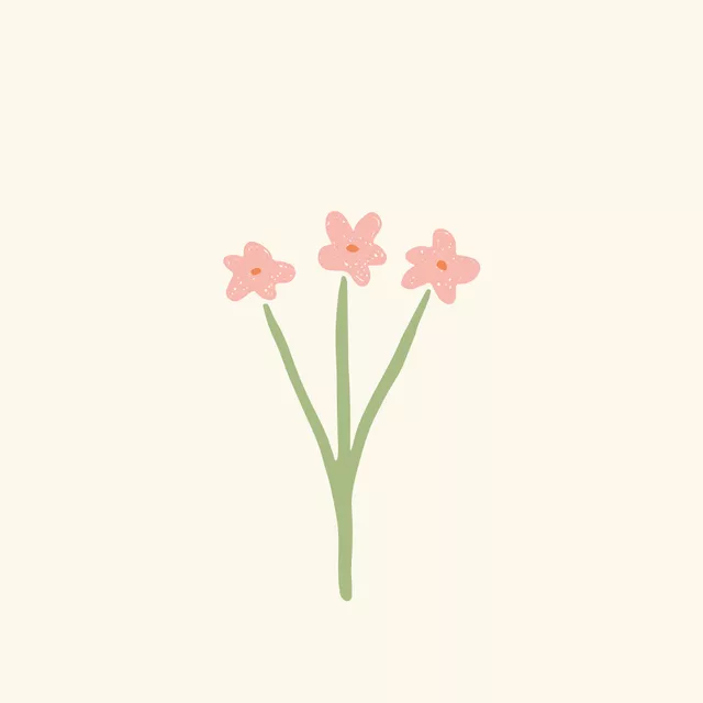 Kissen Blume Frühling beige grün rosa