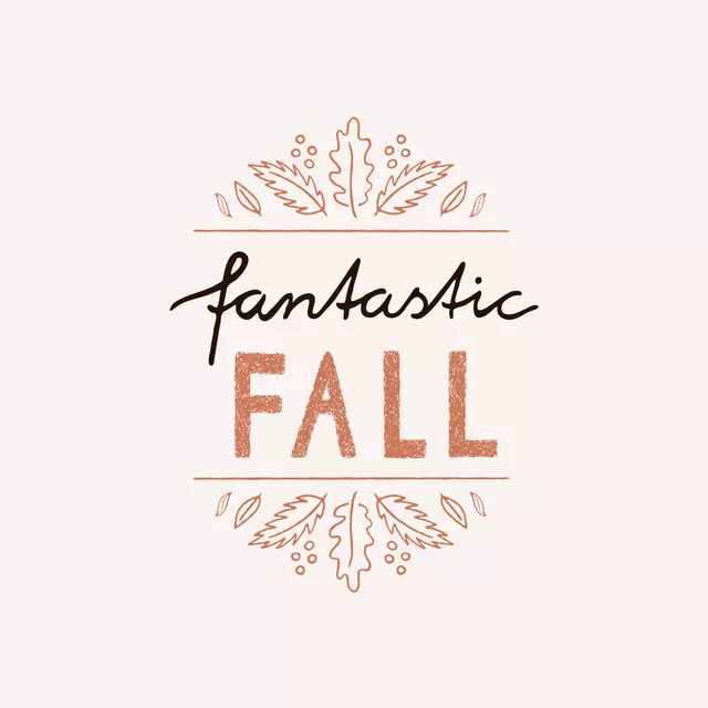 Fantastic Fall Herbst Typo