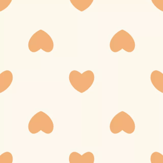 Tischdecke Herzen Muster beige gelb