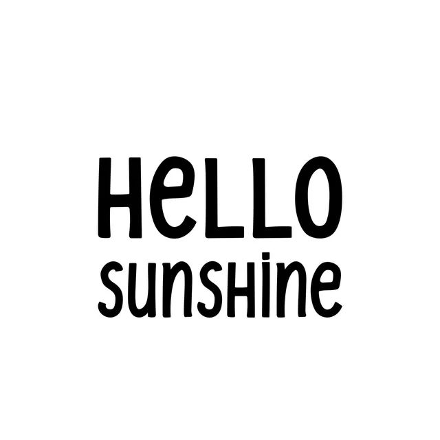 Servietten Hello Sunshine schwarzweiß