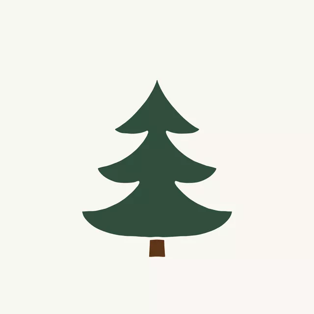 Tannenbaum Wendekissen beige