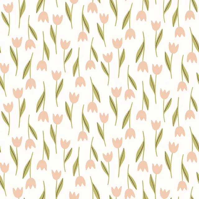 Tulips rose green