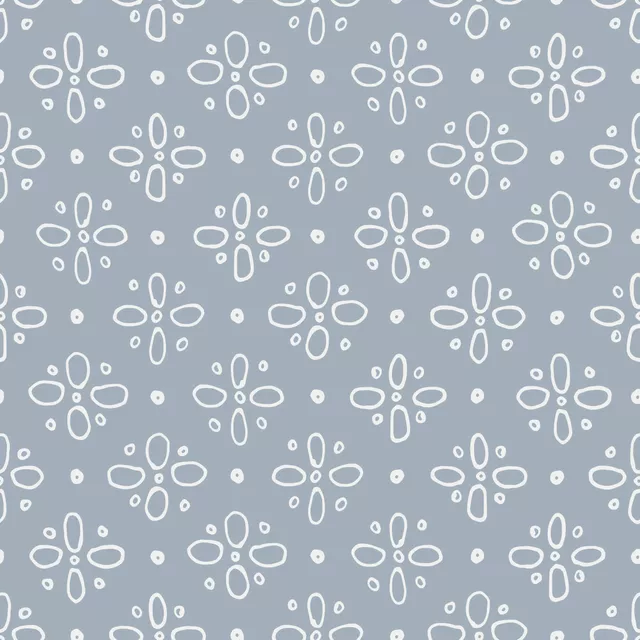 Geo Blume blau grau
