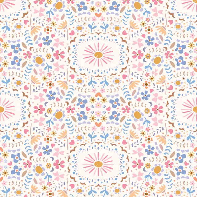 Dekovorhang Summer Floral multicolor