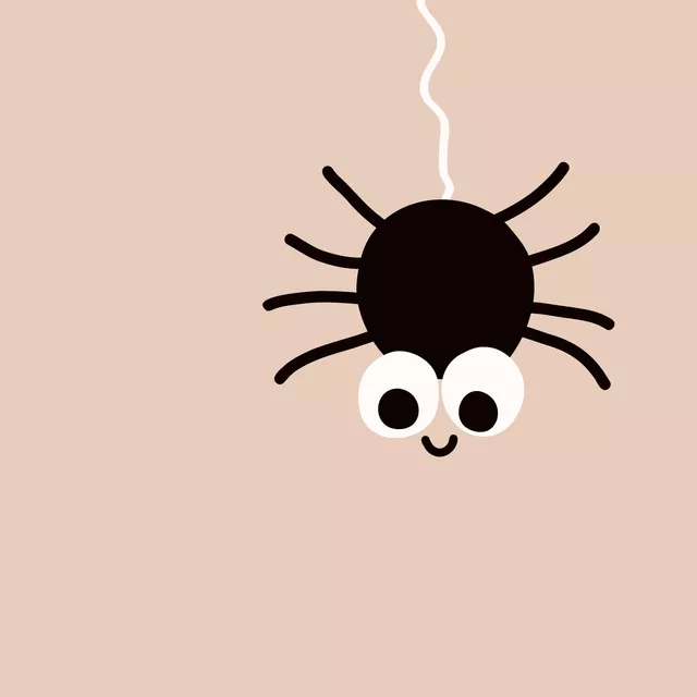 Servietten Spooky Spider hellbraun