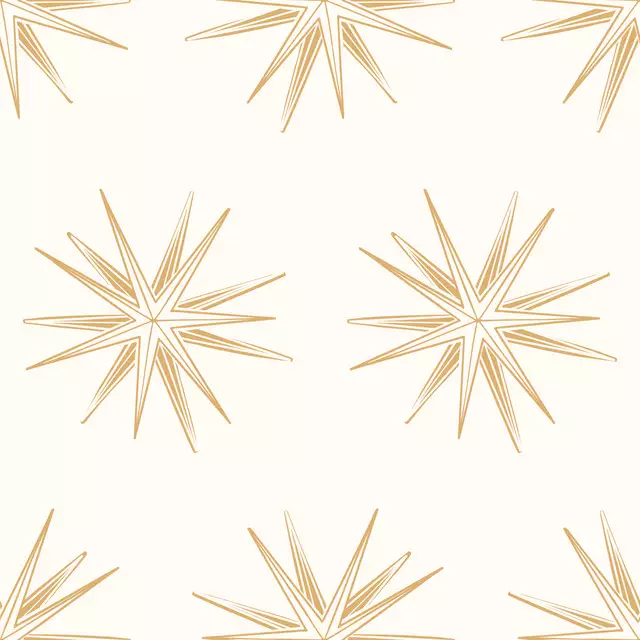 Kissen Papierstern Gold