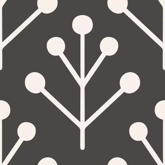 Kissen Berry Twig dunkelgrau
