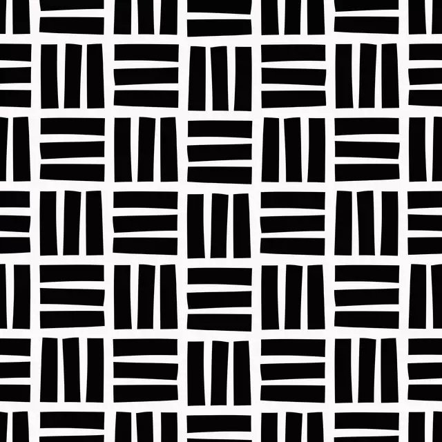 Bodenkissen Color Blocks black white