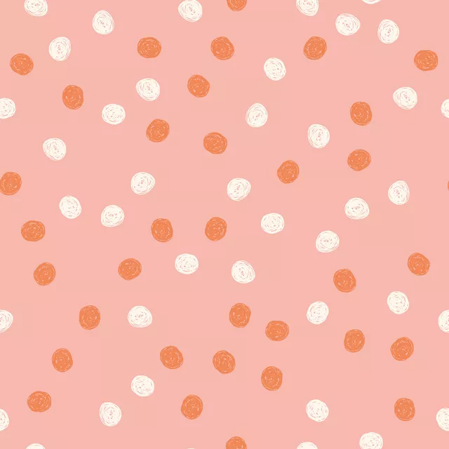 Punkte rosa beige rot