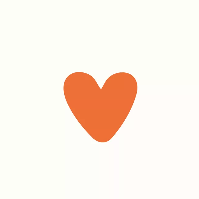 Heart orange