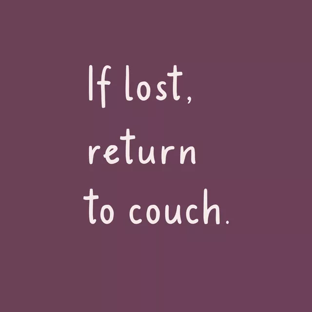 Kissen Return To Couch Pflaume