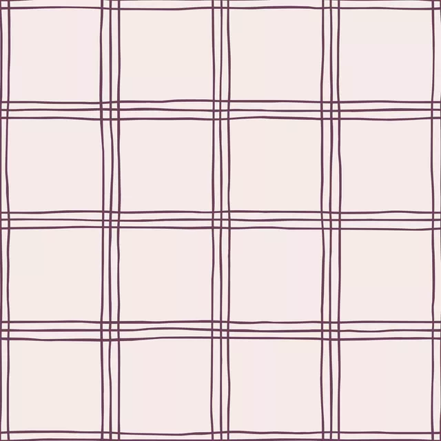Karo Grid Muster Pflaume Beige