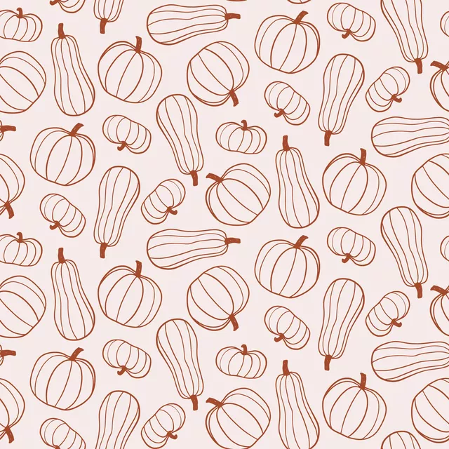 Kissen Pumpkins Kürbisse Braun Beige