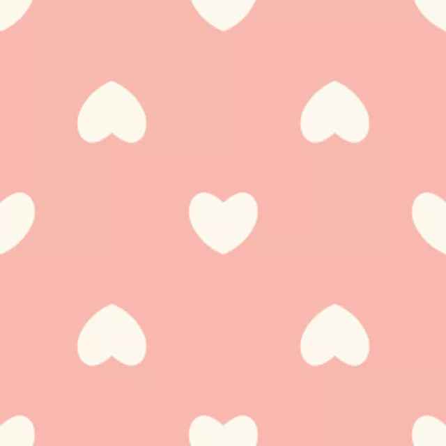 Tischdecke Herzen Muster rosa beige