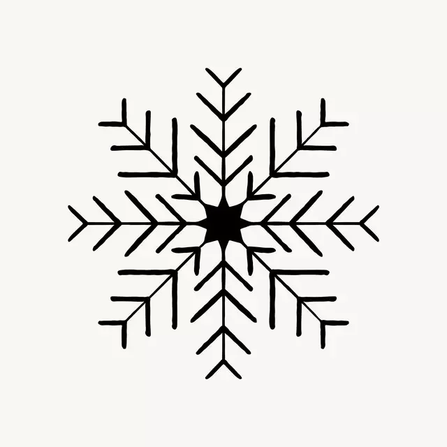 Schneeflocke charcoal beige