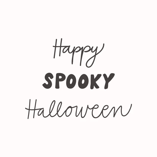 Tischdecke Happy Spooky Halloween beige