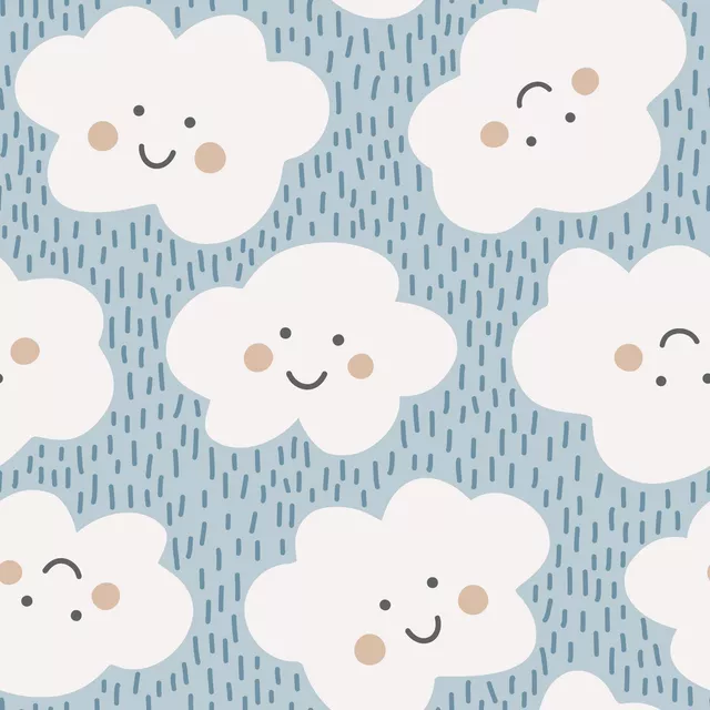 Servietten Happy Clouds blau