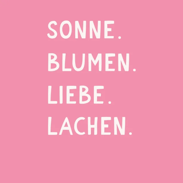 Kissen Sonne Blumen Liebe Pink