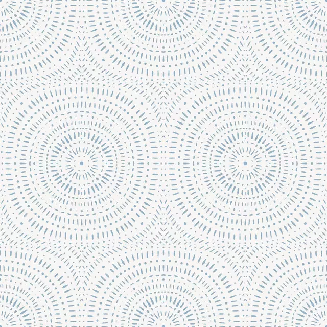 Bodenkissen Circles Blau Grau