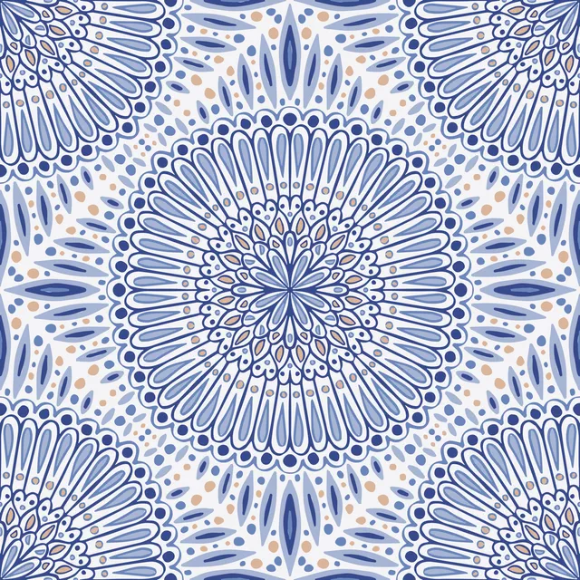 Mandala blau