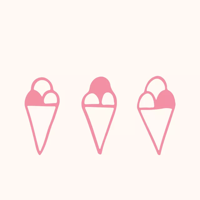 Bankauflage Ice Cream pink beige panel
