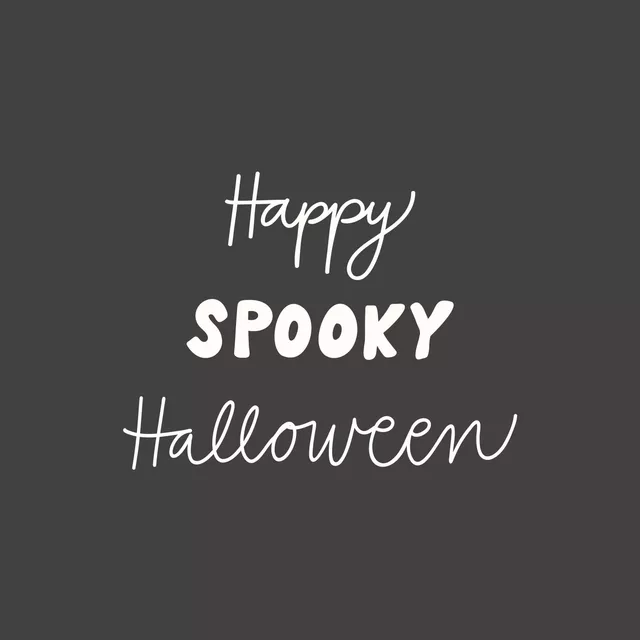 Kissen Happy Spooky Halloween dunkel