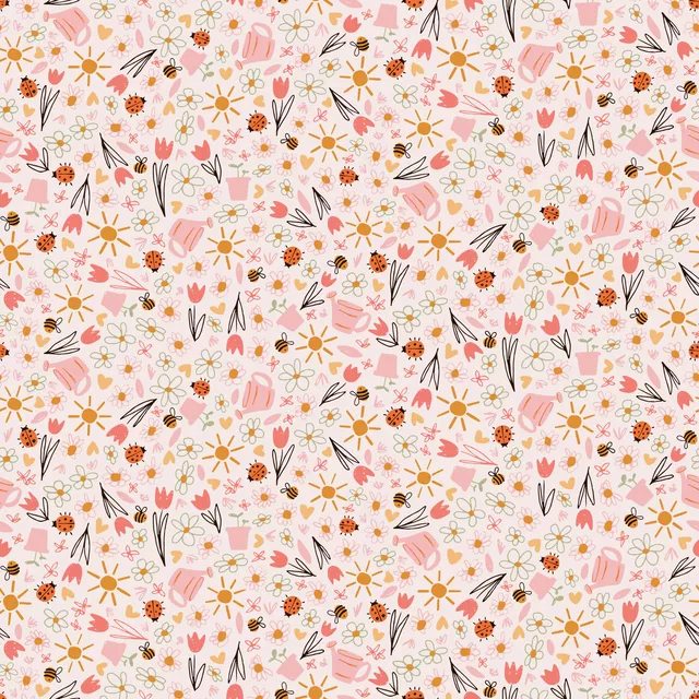 Bankauflage Springtime rosa